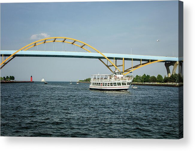 Milwaukee Waterways Acrylic Print featuring the photograph Milwaukee Waterways by Susan McMenamin