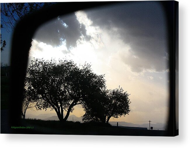 Reflection Acrylic Print featuring the photograph Mirrored Sunset by KatagramStudios Photography