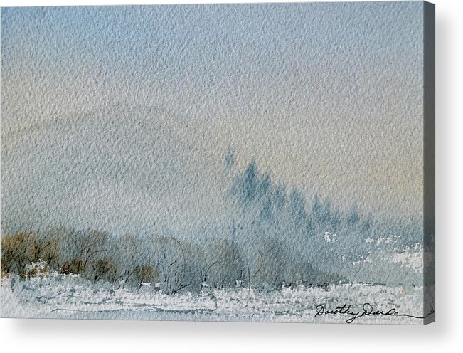 Australia Acrylic Print featuring the painting A Misty Morning #1 by Dorothy Darden