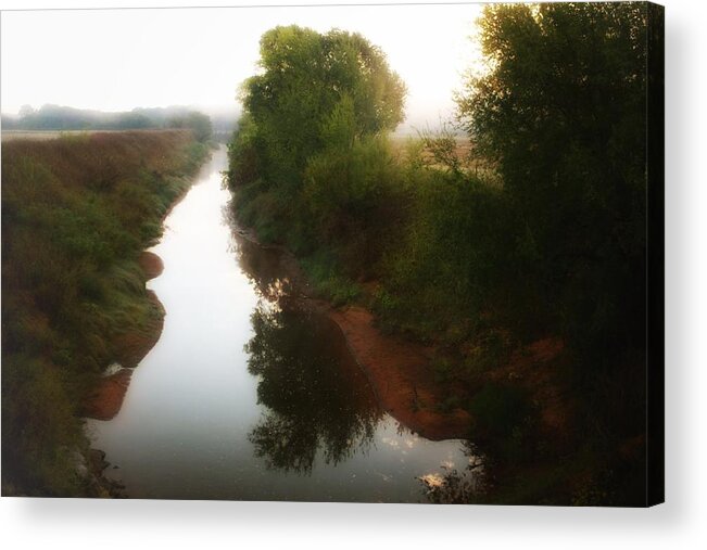 River Acrylic Print featuring the photograph Misty Morning Stream by Buck Buchanan