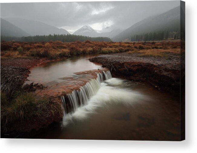 Misty Acrylic Print featuring the photograph Misty Mountain Majesty by Brian Gustafson