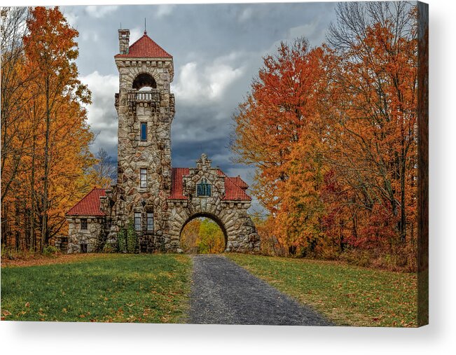 Mohonk Acrylic Print featuring the photograph Mohonk Preserve Gatehouse by Susan Candelario