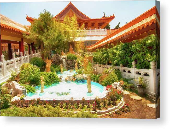 Buddhist Acrylic Print featuring the photograph Monastery by Joseph Hollingsworth