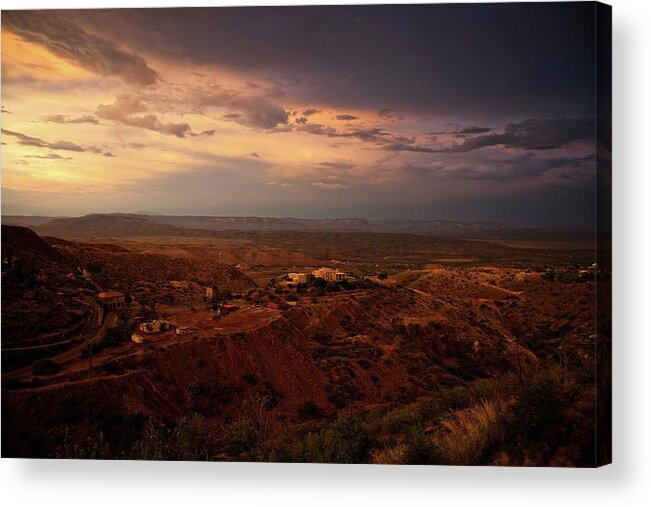 Douglas Mansion Acrylic Print featuring the photograph Monsoon Storm Afterglow by Ron Chilston
