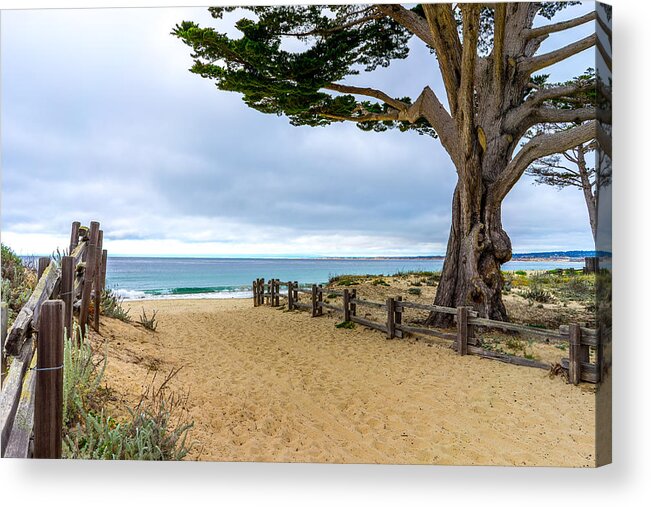Seascape Acrylic Print featuring the photograph Monterey Day by Derek Dean