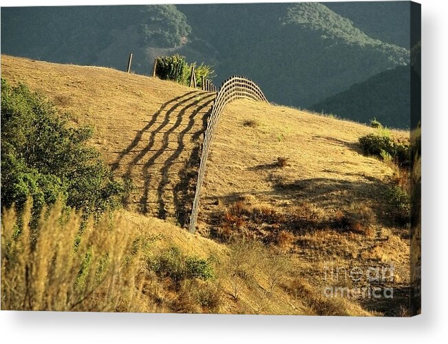 Hills Acrylic Print featuring the photograph Monterey Hills by Ellen Cotton