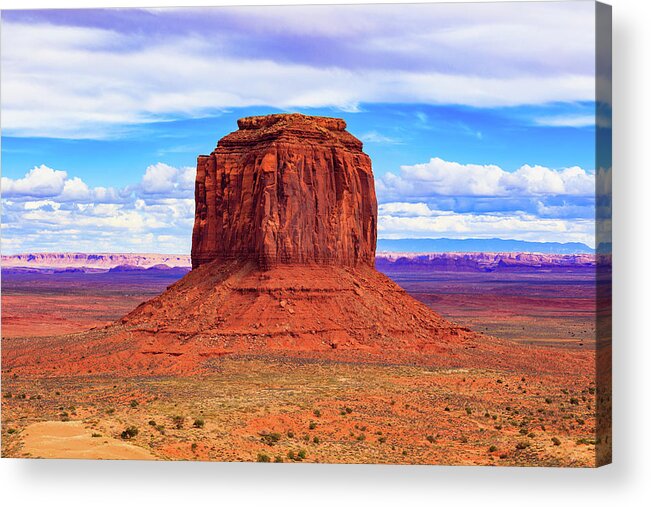 Merrick Butte Acrylic Print featuring the photograph Monument Valley Butte II by Raul Rodriguez