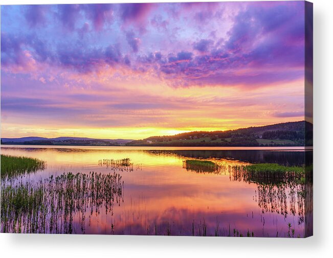 Europe Acrylic Print featuring the photograph Morning fire by Dmytro Korol
