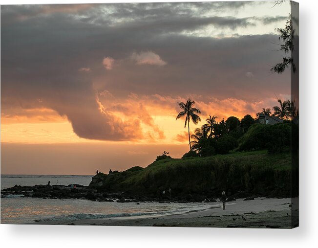 Clouds Acrylic Print featuring the photograph Morning Fire in the Sky by E Faithe Lester