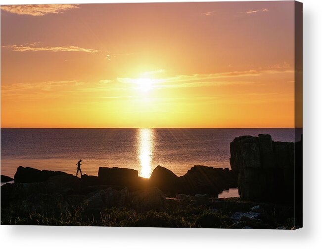 Baltic Acrylic Print featuring the photograph Morning fishing by Dmytro Korol