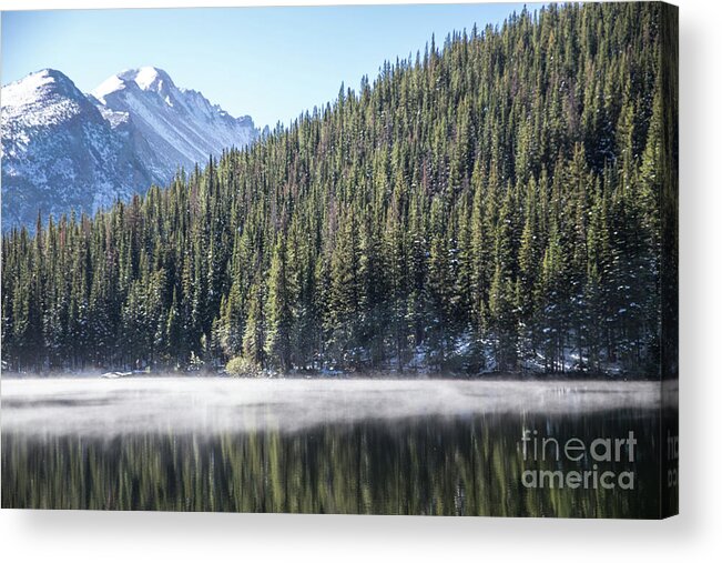 Morning Acrylic Print featuring the photograph Morning Fog by Lynn Sprowl