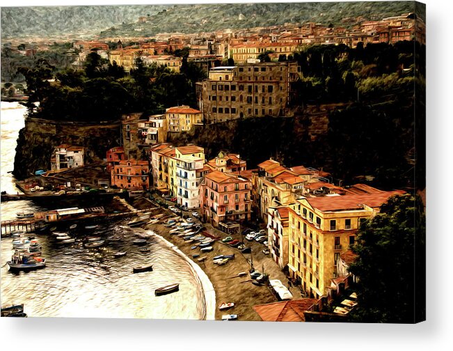 Sorrento Acrylic Print featuring the photograph Morning In Sorrento Italy by Xavier Cardell