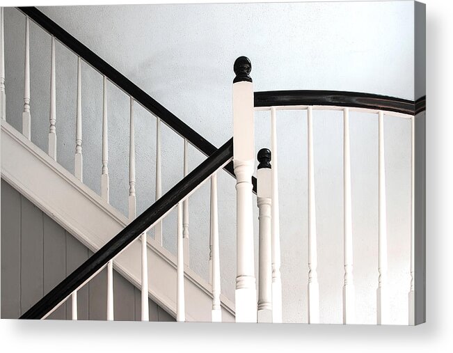 Stairway Acrylic Print featuring the photograph Morning Light On The Stairway by Gary Slawsky