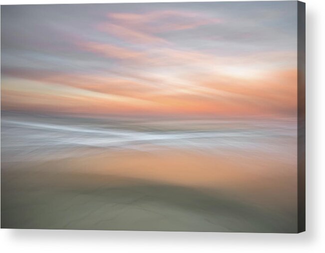 Abstract Acrylic Print featuring the photograph Morning Pastels in Motion by Alexander Kunz