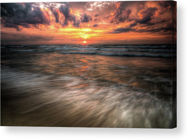 Sunrise Acrylic Print featuring the photograph Morning Rush by Brad Bellisle