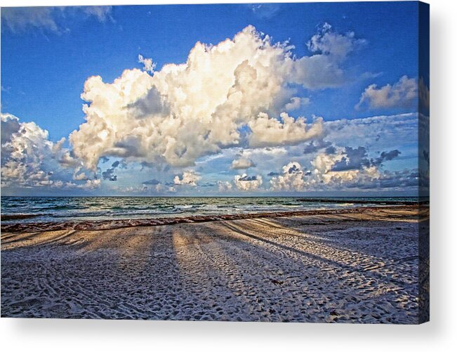 Anna Maria Island Florida Acrylic Print featuring the photograph Morning Shadows by HH Photography of Florida