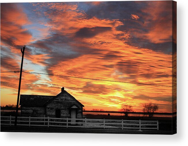 Valentines Day Acrylic Print featuring the photograph Morning Sunrise 2-14-2011 by James BO Insogna