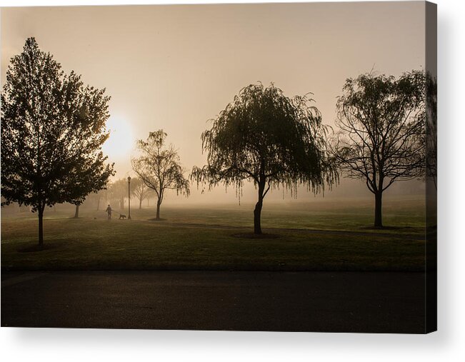 Connecticut Acrylic Print featuring the photograph Morning Walk by Thomas Lavoie