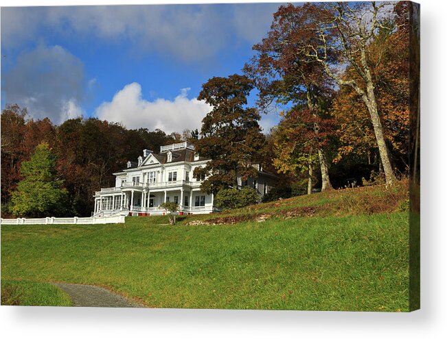 Moses Acrylic Print featuring the photograph Moses Cone Flat Top Manor by Jill Lang
