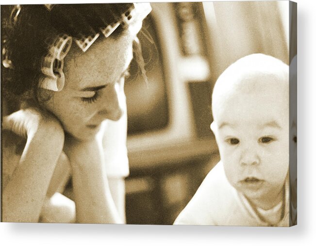Mother And Child Acrylic Print featuring the photograph Mother and Child by Geoff Jewett