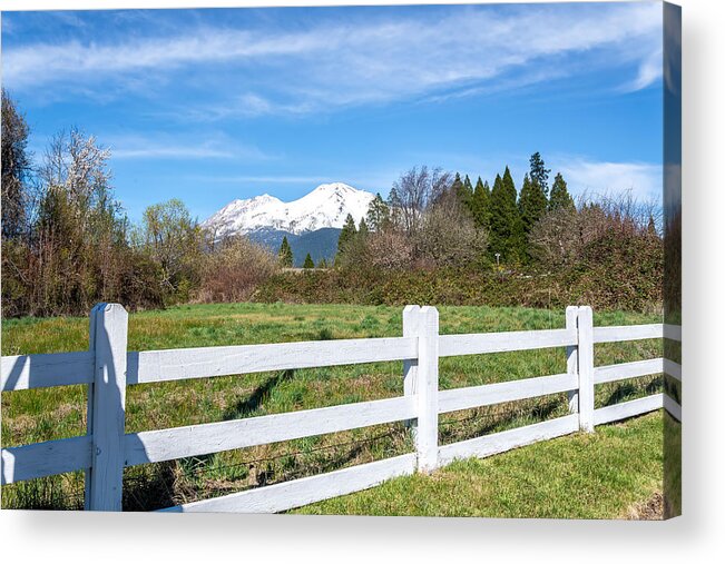 Mount Shasta Acrylic Print featuring the photograph Mount Shasta View by Janet Kopper