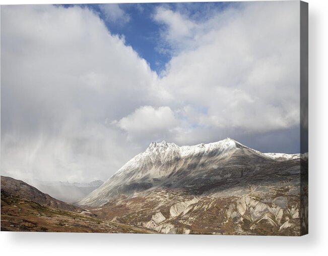 British Columbia Acrylic Print featuring the photograph Mountain Clouds and Sun by Michele Cornelius
