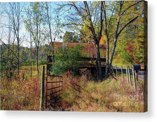 Countryside Acrylic Print featuring the photograph Mountain Farm by Savannah Gibbs