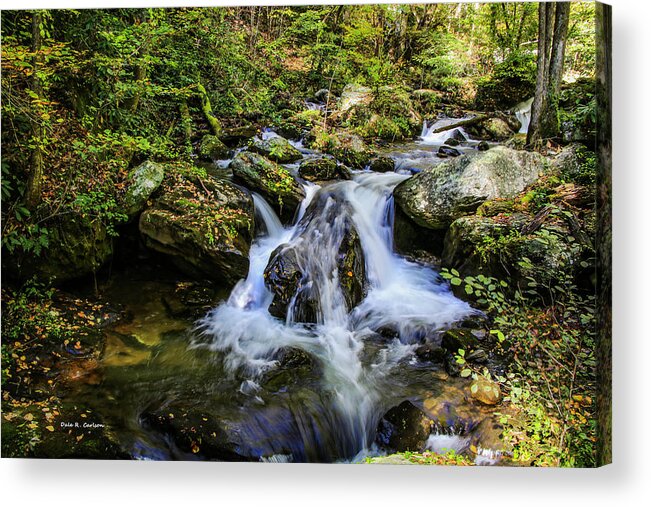Anna Ruby Falls Acrylic Print featuring the photograph Mountain Stream by Dale R Carlson