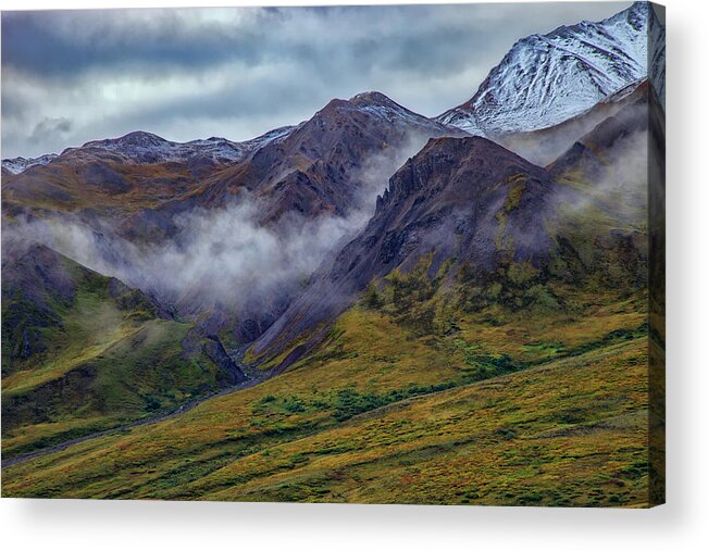 Denali Acrylic Print featuring the photograph Mountains In The Mist by Rick Berk