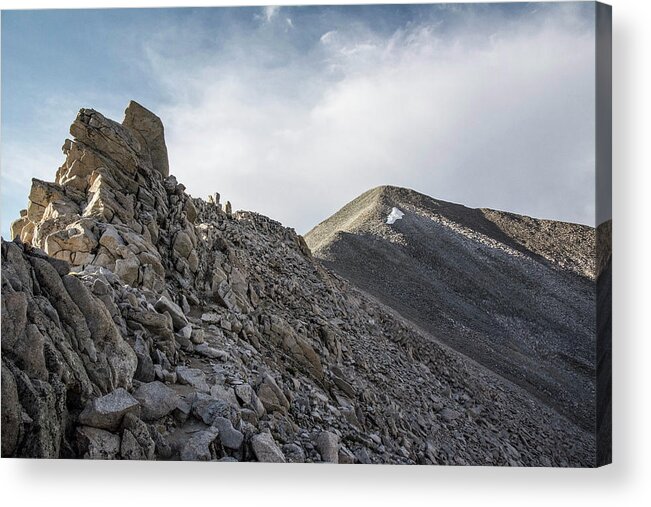 Mt. Antero Acrylic Print featuring the photograph Mt. Antero Summit by Aaron Spong