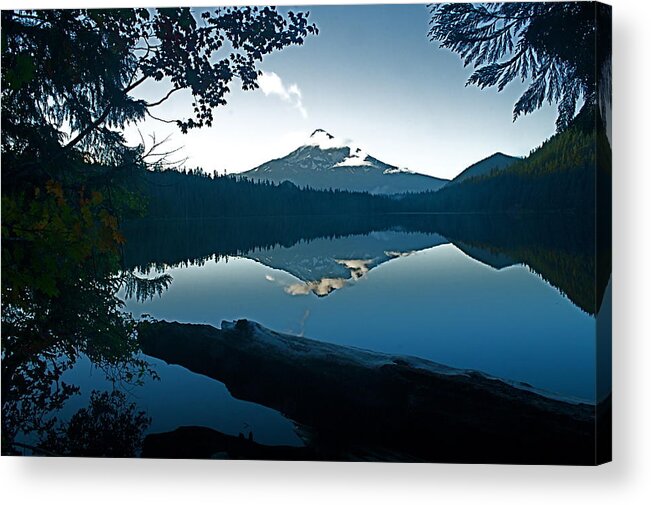 Mt. Acrylic Print featuring the photograph Mt. Hood Dawn Reflection by Todd Kreuter
