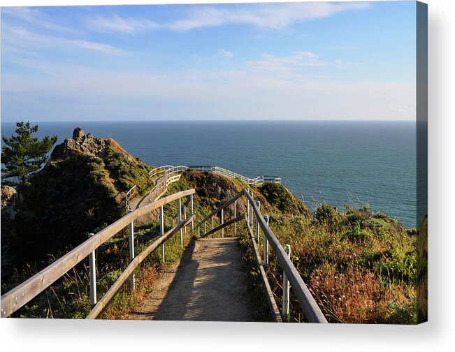 California Acrylic Print featuring the photograph Muir Beach Overlook by Julia McHugh