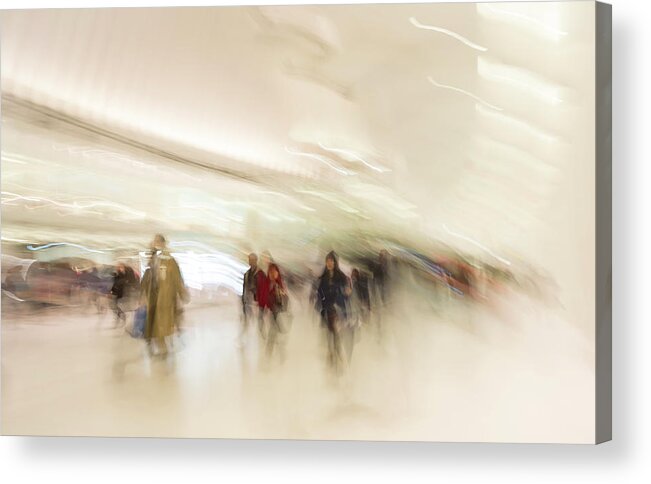 People Acrylic Print featuring the photograph Multitudes by Alex Lapidus