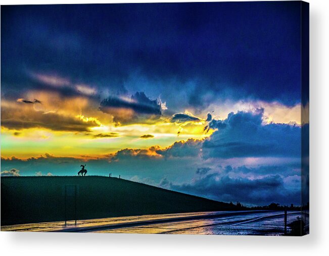 Stormscape Acrylic Print featuring the photograph My Last Shot of the Day by NebraskaSC