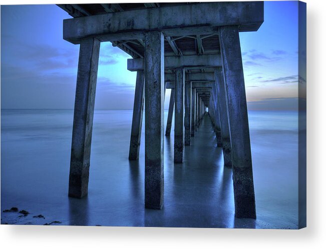 Photograph Acrylic Print featuring the photograph Naples Pier by Kelly Wade