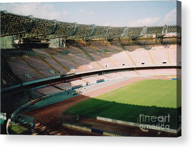  Acrylic Print featuring the photograph Napoli - Stadio San Paolo - West Side - November 2006 by Legendary Football Grounds