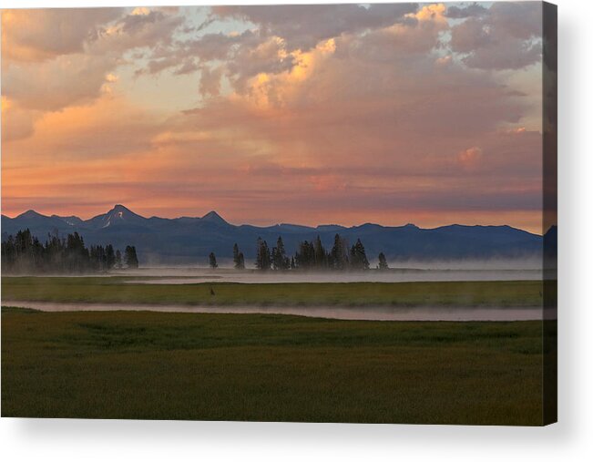 Sunrise Acrylic Print featuring the photograph Nature's Watercolor by Sandy Sisti