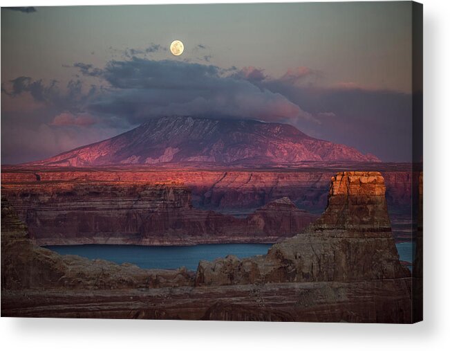 Navajo Mountain Acrylic Print featuring the photograph Navajo Mountain by Wesley Aston