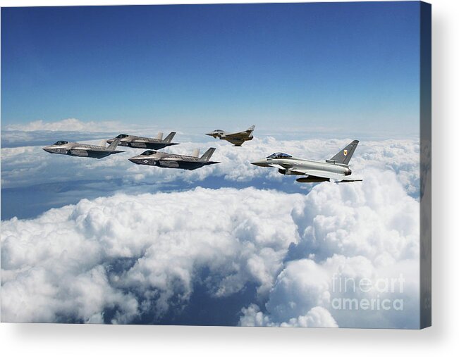 F35 Lighting Ii Acrylic Print featuring the digital art New Kids On The Block by Airpower Art