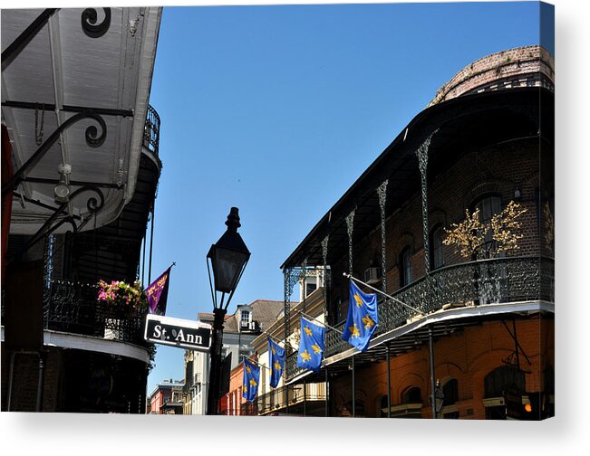 New Orleans Acrylic Print featuring the photograph New Orleans French Quarter Street by Diane Lent