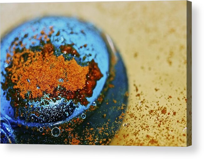 Abstract Acrylic Print featuring the photograph Orange by Amber Abbott
