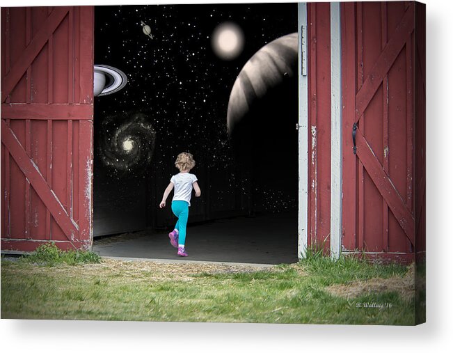 2d Acrylic Print featuring the photograph New Worlds Await by Brian Wallace