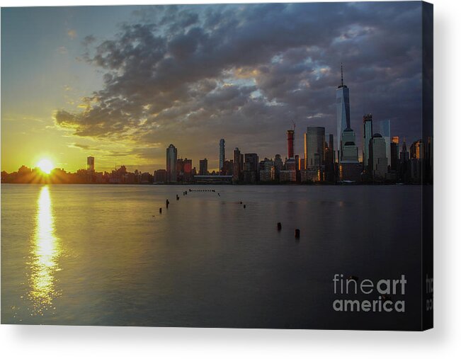 Hudson River Acrylic Print featuring the photograph New York New York by Brian Kamprath