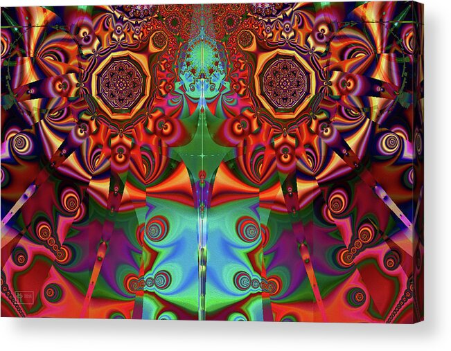 Abstract Acrylic Print featuring the digital art Newly Discovered by Jim Pavelle