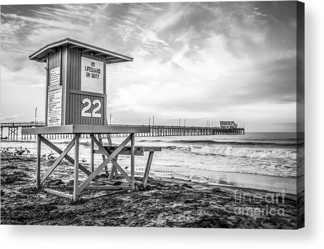 Balboa Acrylic Print featuring the photograph Newport Beach Lifeguard Tower 22 Photo by Paul Velgos