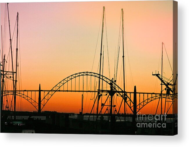 Newport Oregon Acrylic Print featuring the photograph Newport Oregon by Toni Somes