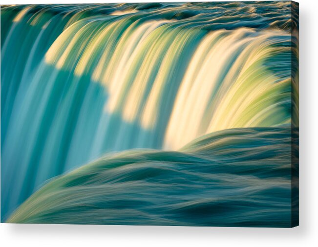 Canadian Falls Acrylic Print featuring the photograph Niagara Falls - Abstract I by Mark Rogers