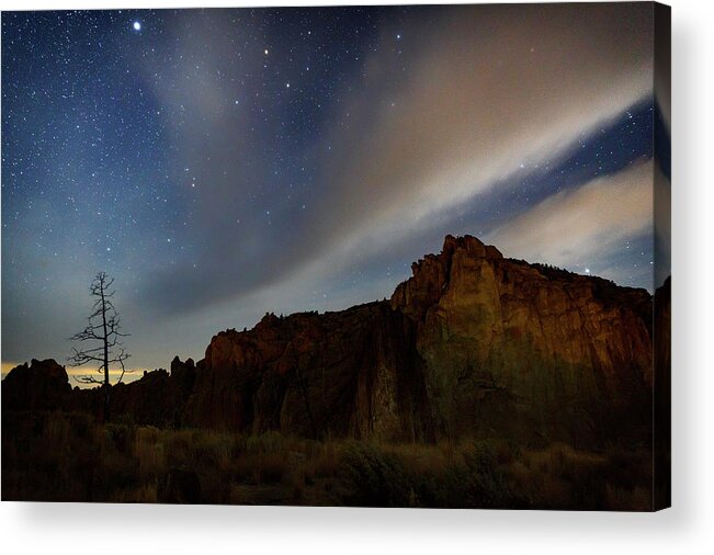 Night Acrylic Print featuring the photograph Night at Smith Rock by Cat Connor