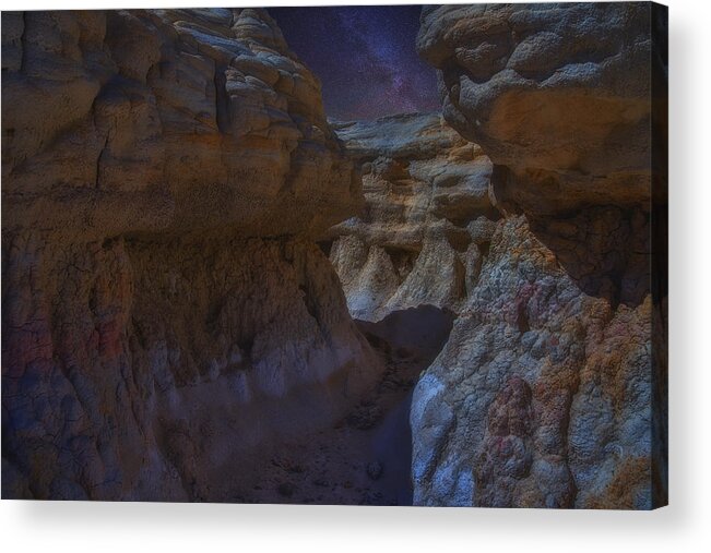 Night Acrylic Print featuring the photograph Night at the Mines by Darren White