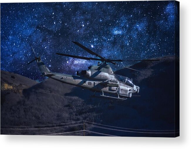Usmc Acrylic Print featuring the photograph Night Moves by Tommy Anderson